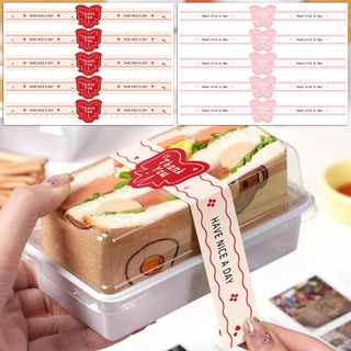 50ชิ้น/แพ็คยาวกุทัณฑ์ออกแบบขอบคุณสติ๊กเกอร์, "มีวันที่ดี" อบเค้กบรรจุภัณฑ์ตกแต่งฉลากปิดผนึก