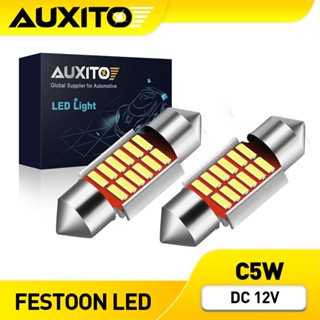 AUXITO 2PC หลอดไฟ LED 31 มม C5W 36 มม. สว่างมาก สําหรับติดป้…