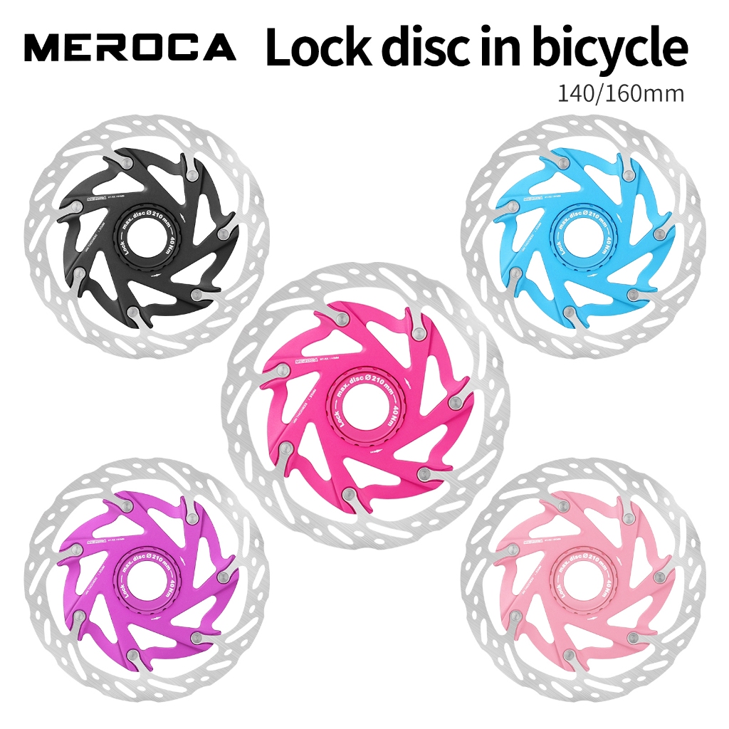 MEROCA XR Centerlock ดิสก์เบรกโรเตอร์ 140/160 มม. กระจายความร้อนสำหรับจักรยานMTBและเสือหมอบ