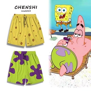Patrick Star Shorts กางเกงชายหาดทรงหลวมสําหรับผู้ชายและผู้หญ…