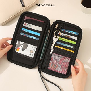 VOCOAL กระเป๋าสตางค์ใบยาวผู้ชาย Unisex ผ้า Oxford มัลติฟังก์…