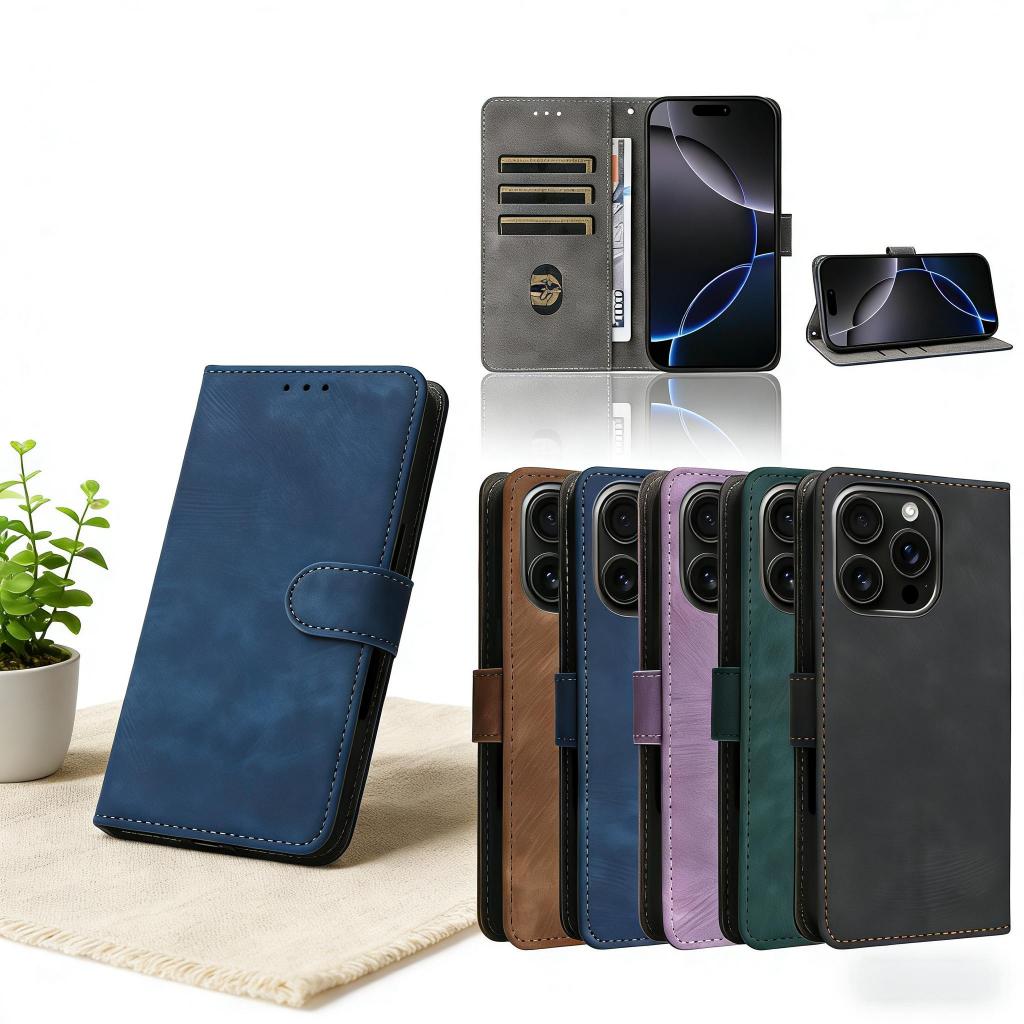ปลอกหนังแม่เหล็กสําหรับ สำหรับ iphone 17 16 16E 17E 17 Air 17 Slim 15 14 13 12 11 Pro Max X XS Max XR Plus Mini เคสโทรศัพท์พร้อมกระเป๋าสตางค์ช่องใส่การ์ดฝาครอบขาตั้งฟังก์ชั่นRFIDป้องกัน