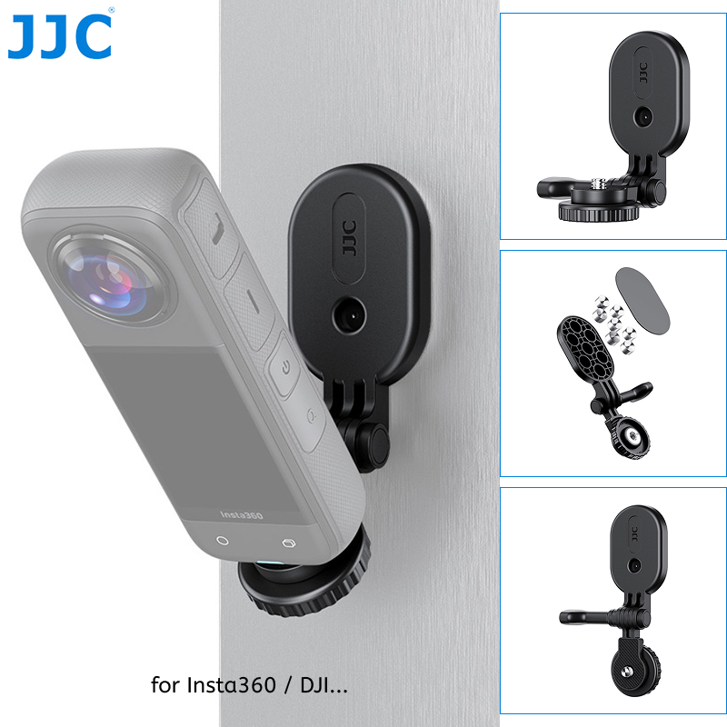 JJC ขาตั้งแม่เหล็กสําหรับ DJI Osmo 360 Pocket 4 3 Action 6 5 Pro 4 3 2 กล้องแอคชั่นแคมเมรา X4 Air X5 กล้องพาโนรามา