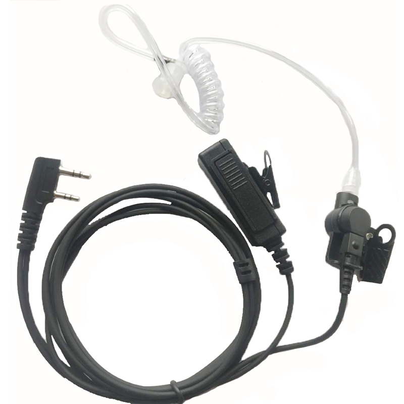 Walkie Talkie Acoustic Tube Earpiece Mic ชุดเฝ้าระวังชุดหูฟัง Quansheng UV-K5 K6 Baofeng UV-5R BF888