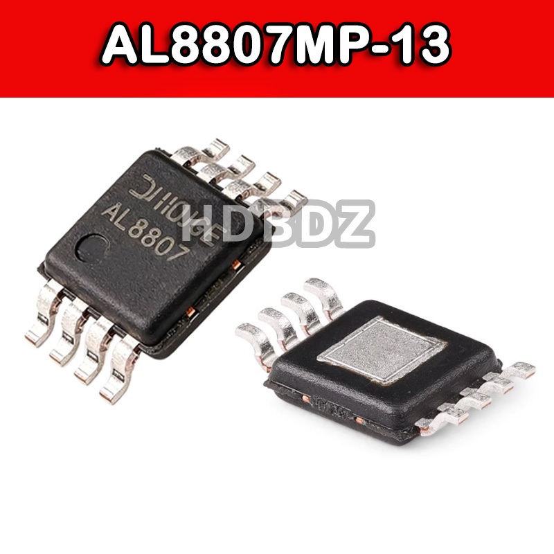 5~10PCS AL8807MP-13 MSOP-8 AL8807 LED Driver Chip OUT1.3A IC SMD