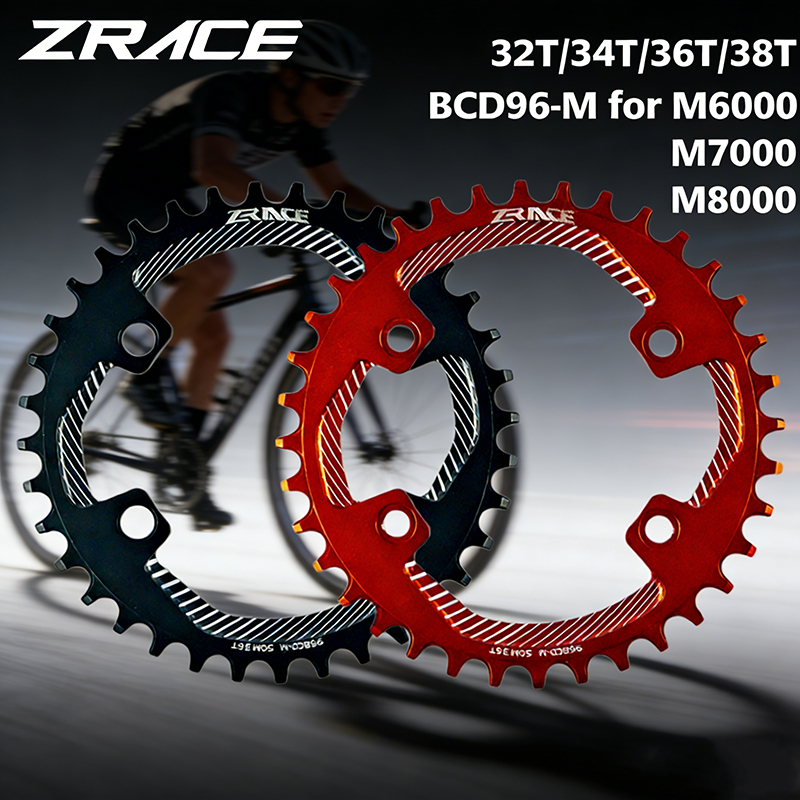 ZRACE BCD96-M MTB จักรยาน Chainrings Chainwheels สําหรับ M8000 M7000 M6000, 32T 34T 36T 38T, AL7075 