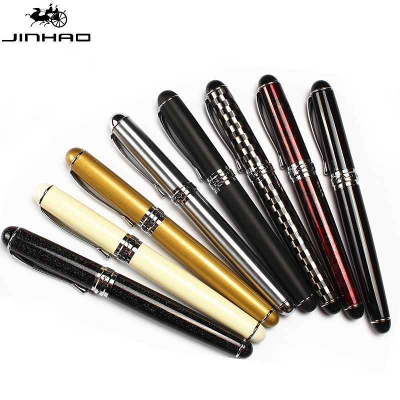 Luxury JinHao X750 series Fountain ปากกาสําหรับของขวัญสํานักงานโรงเรียน (แถมตลับหมึก 10 ตลับ)