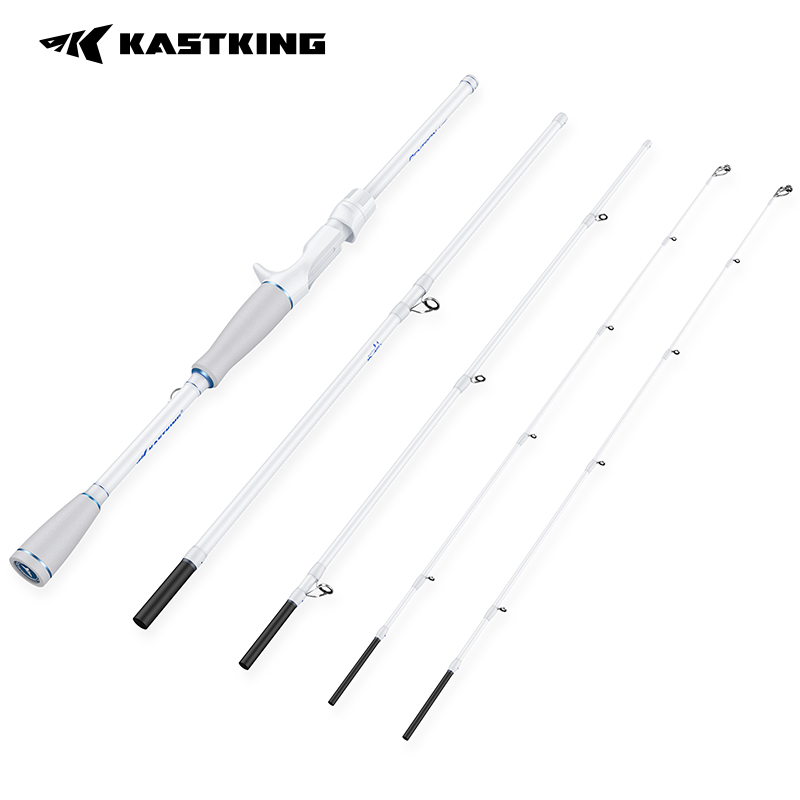 KastKing Centron Lite Travel Fishing Pole แบบพกพา มีทั้งสปินนิ่งและแคสติ้ง อิม6 กราฟิต, สแตนเลส, และแหวนเซรามิค EVA Grip