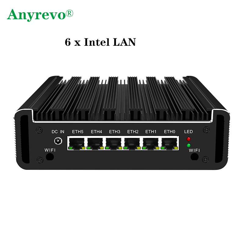 Intel 4405U i3-6100U i3-7100U i3-8130U i7-6500U Soft Router 6 x Intel 1000M LAN DDR4 mSATA SSD HDMI 