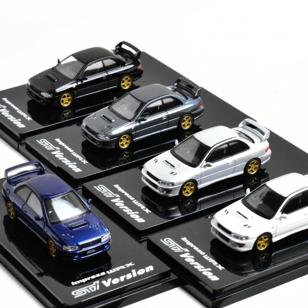 HOBBY JAPAN 1: 64 Subaru Impreza GC8 WRX type R STI โมเดลรถอัลลอย