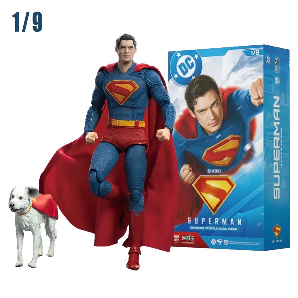 Fondjoy Toys 2025 Superman Movie David Corenswet Superman 1/9 Action Figure Collection Model