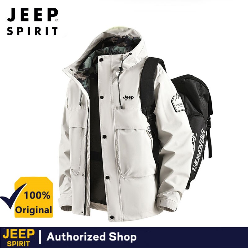 เสื้อ JEEP กันน้ำและกันลม ดีไซน์เหมาะสำหรับฤดูใบไม้ผลิ