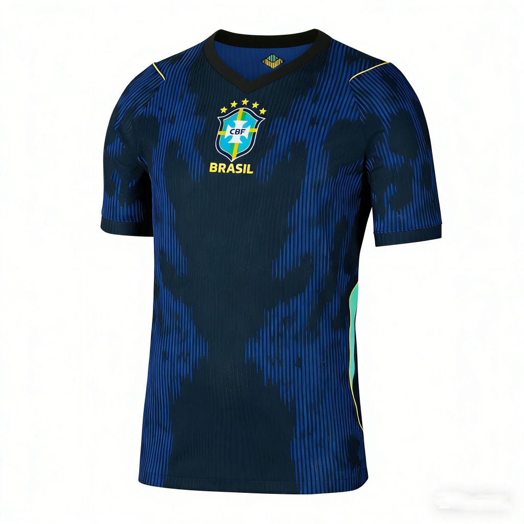 เสื้อฟุตบอลระบายอากาศสำหรับฟุตบอลโลกบราซิล 2026 ปรับแต่งชื่อได้ สำหรับทั้งครอบครัว