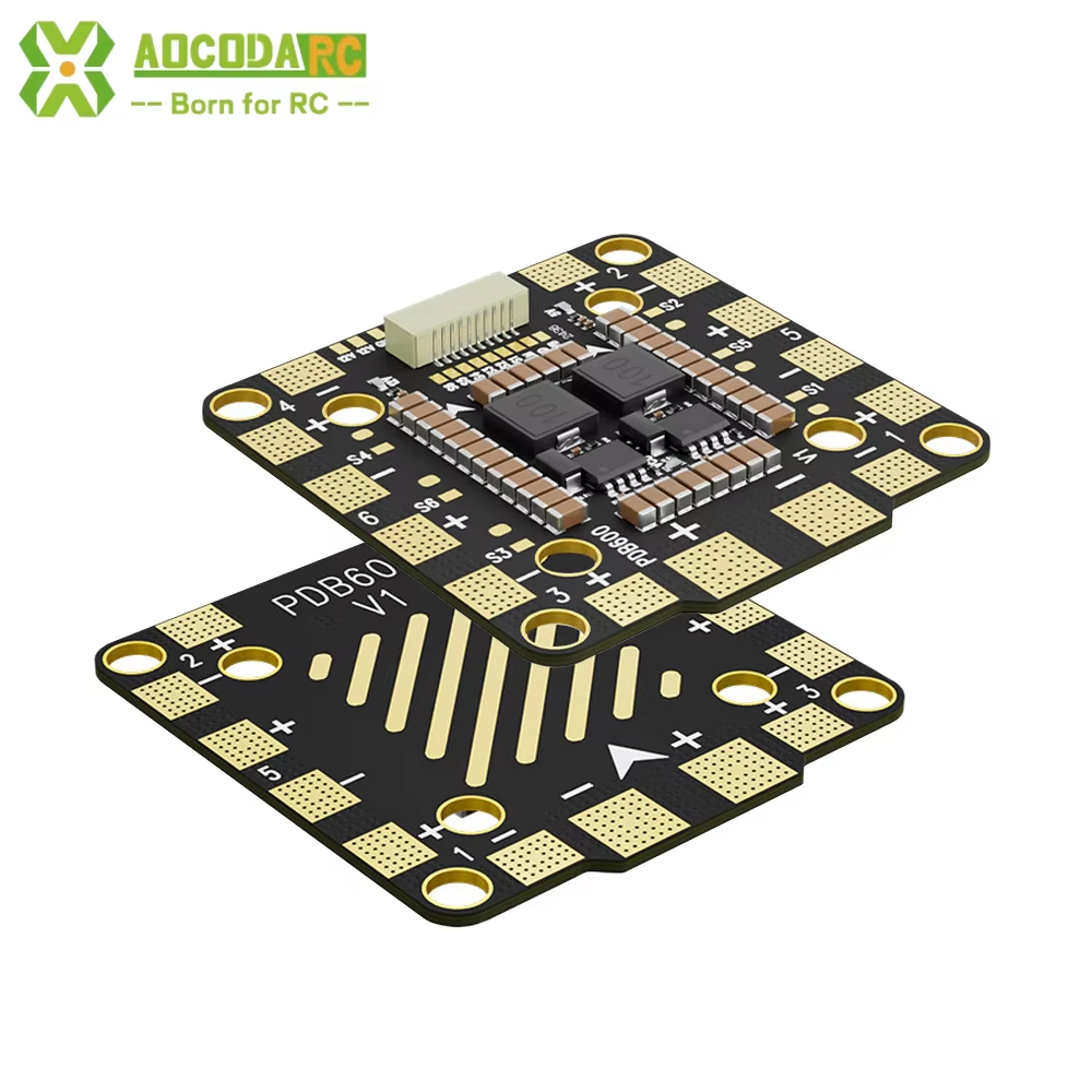 Aocoda-RC PDB600 8S 600A บอร์ดกระจาย PDB โลหะสําหรับเครื่องบิน RC