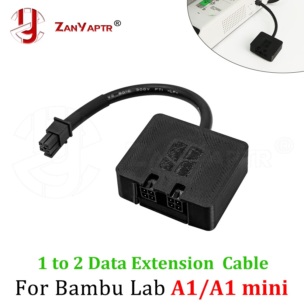 1 ถึง 2 สายเคเบิลข้อมูลสําหรับ Bubu Lab AMS A1/A1mini 4Pin 3D เครื่องพิมพ์ส่งข้อมูลขยายลวด