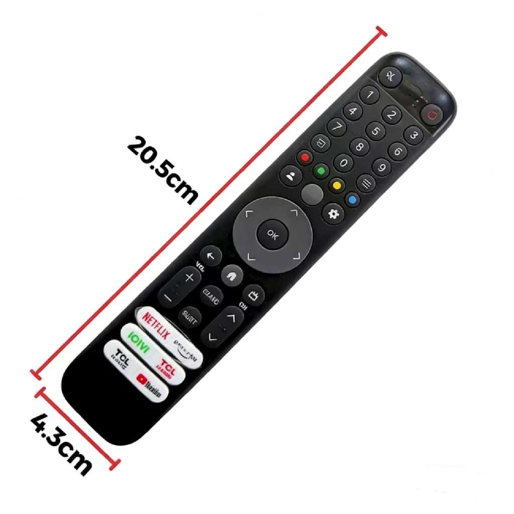 TCL สมาร์ทรีโมทคอนโทรลทีวีระบบ RC833 CMB2 สําหรับเปลี่ยนรีโมทคอนโทรลด้วยเสียงสําหรับ TCL LCD LED 65C