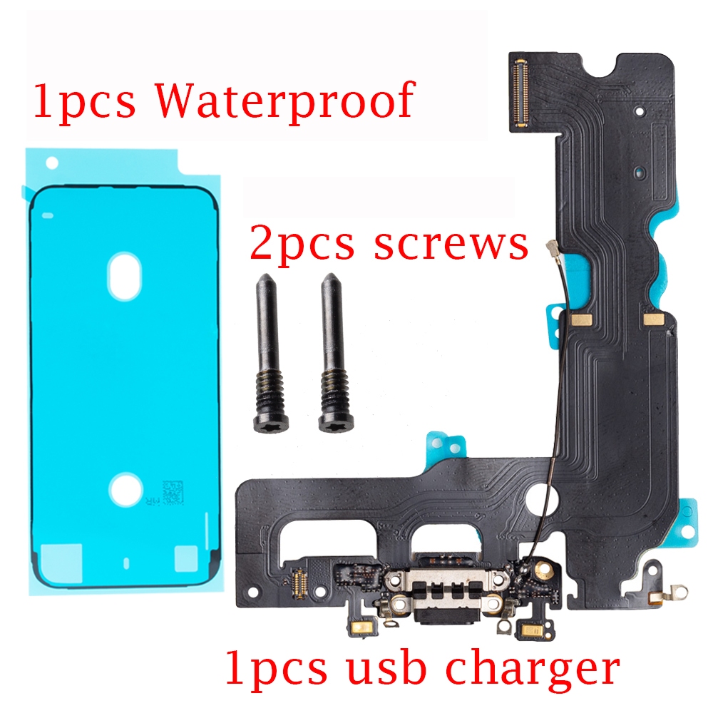1 ชุดชาร์จ Flex สําหรับ iPhone 7 8 Plus X XS Max XR Charger Dock Connector พอร์ต USB Repair Part