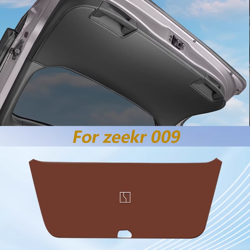 แผ่นป้องกันรอยขีดข่วนและสึกหรอสําหรับ Zeekr 009 วัสดุปูหนัง PU สําหรับท้ายรถ แผงประตู และแผ่นกันเตะ