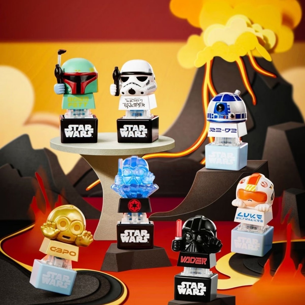 Selectable MINISO x Star Wars Series Keycap Blind Box Figurine Stormtrooper Darth Vader