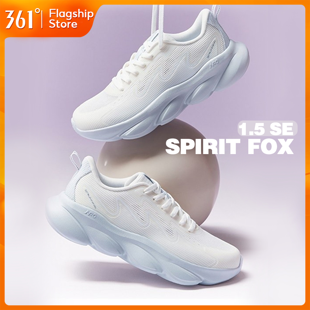 【361 Degrees】 Enchanted 1.5 SE รองเท้าวิ่ง สไตล์ผู้หญิง พร้อมระบบระบายอากาศแบบตาข่าย โมเดล 682612233