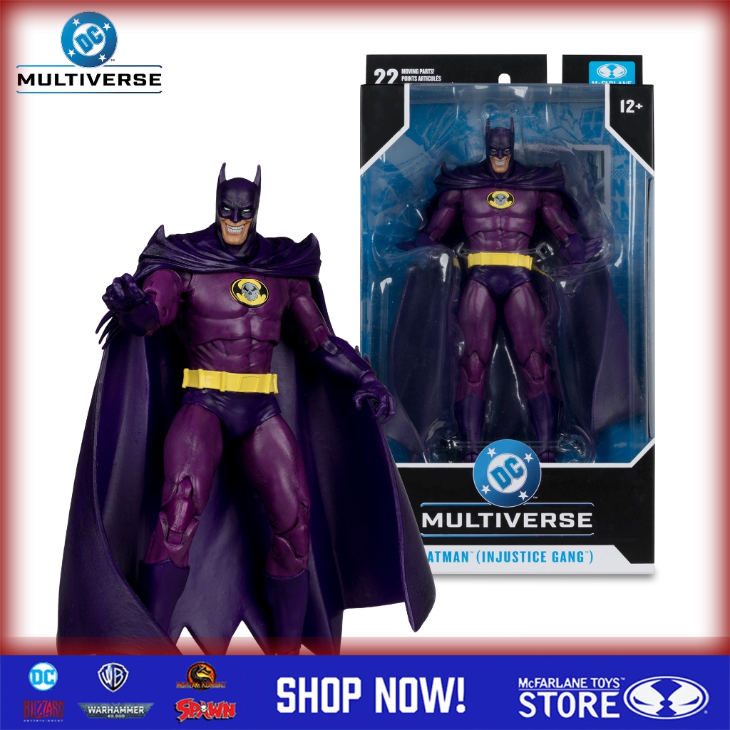 In StockMcFarlane Toy Batman (Injustice Gang) (JLA: Rock of Ages) Red Platinum Edition 7 นิ้ว Action