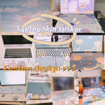 สติ๊กเกอร์ผิวแล็ปท็อปแบบกําหนดเอง DIY สําหรับ Lenovo, HP, Asus, Dell | สติ๊กเกอร์แล็ปท็อปส่วนบุคคล | รุ่นสากล