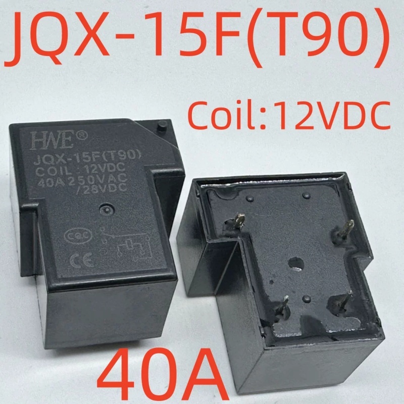 รีเลย์ JQX-15F (T90) 12VDC40A 4 พิน