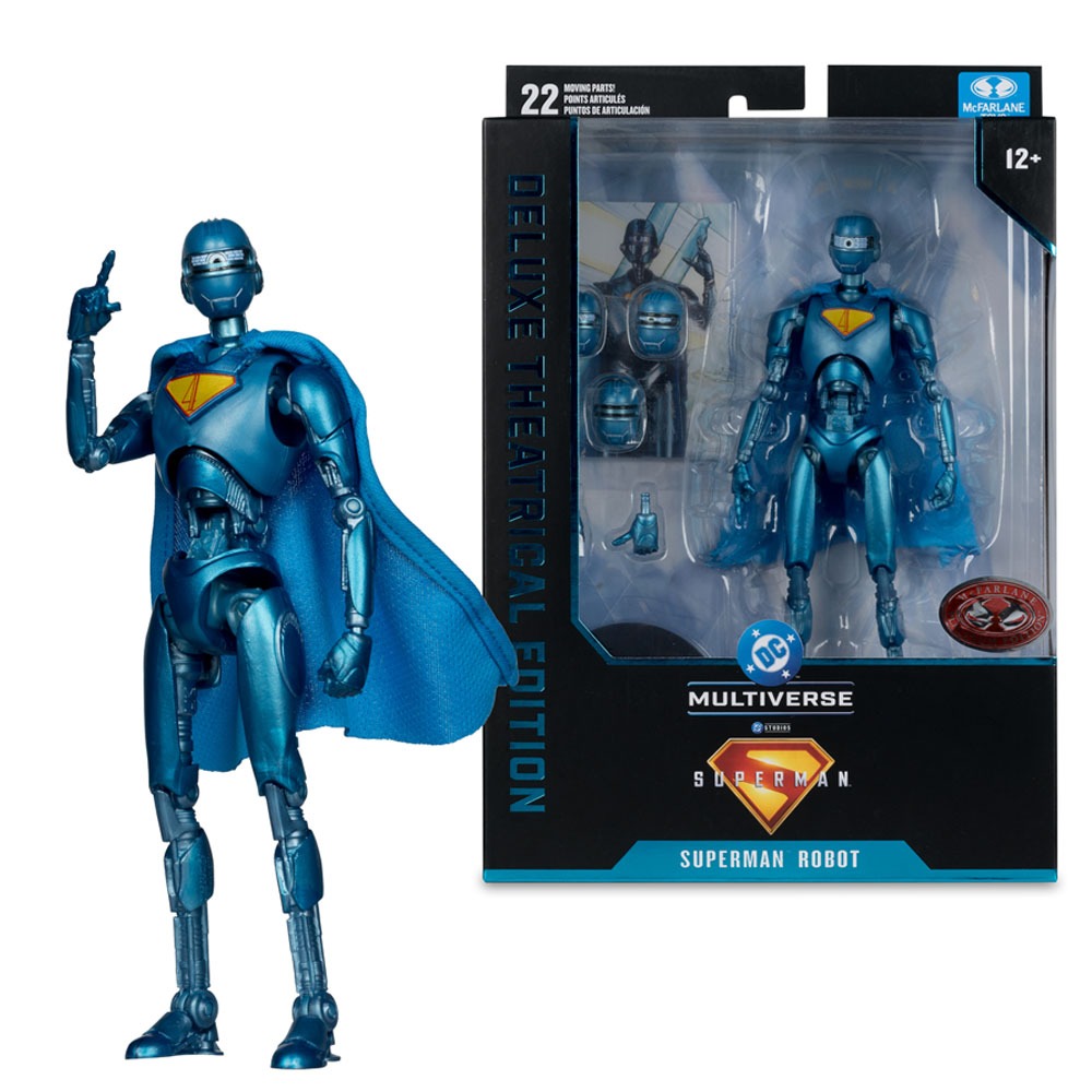 Mcfarlane Toys 2025 Superman Movie Superman Robot Deluxe Theatrical Edition Action Figure Model