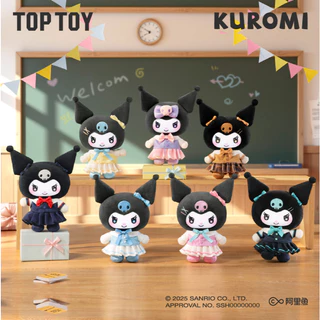 TOPTOY x KUROMI School Life Series Plush Pendant Blind BOX ของสะสมสุดอินเทรนด์ ของตกแต่งสำหรับจัดแสดง ของขวัญชิ้นเล็กสำหรับเทศกาล