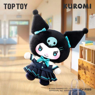 TOPTOY x KUROMI School Life Series Plush Pendant Blind BOX ของสะสมสุดอินเทรนด์ ของตกแต่งสำหรับจัดแสดง ของขวัญชิ้นเล็กสำหรับเทศกาล