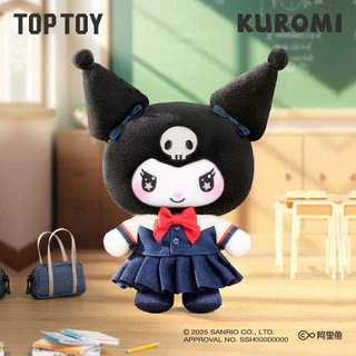 TOPTOY x KUROMI School Life Series Plush Pendant Blind BOX ของสะสมสุดอินเทรนด์ ของตกแต่งสำหรับจัดแสดง ของขวัญชิ้นเล็กสำหรับเทศกาล