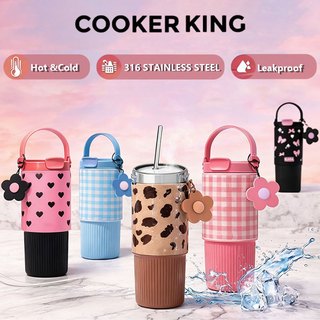COOKER KING 750ml Stainless Steel Insulated Tumbler with Handle Portable Hot and Cold Water Bottle