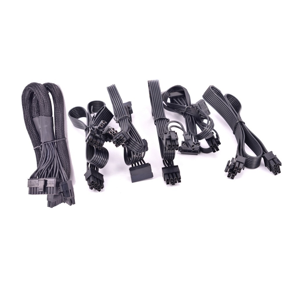 18AWG SATA อุปกรณ์ต่อพ่วง Molex PCI-e 8 Pin 6+2Pin CPU 4 + 4P ATX 24 Pin 20 + 4Pin สําหรับ CORSAIR H