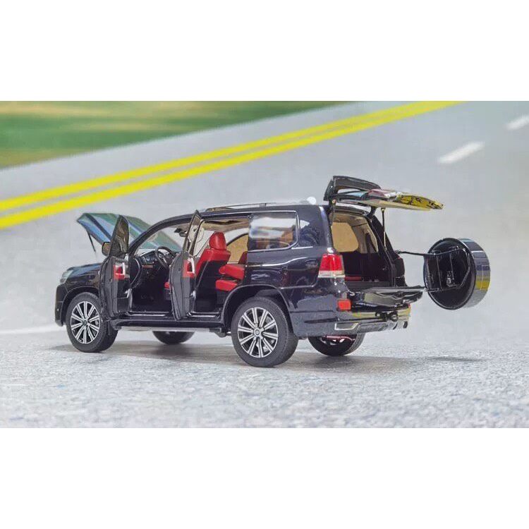 Qihui KENGFAI 1/18 Toyota Rand Cool Luze LC200 ตะวันออกกลางยางอะไหล่รุ่นรถโลหะผสม