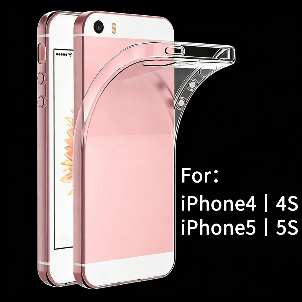 เคสซิลิโคน TPU แบบนุ่มใสบางเฉียบสําหรับ iPhone 4/4S/5/5S/5C Slim ฝาครอบป้องกันโปร่งใส