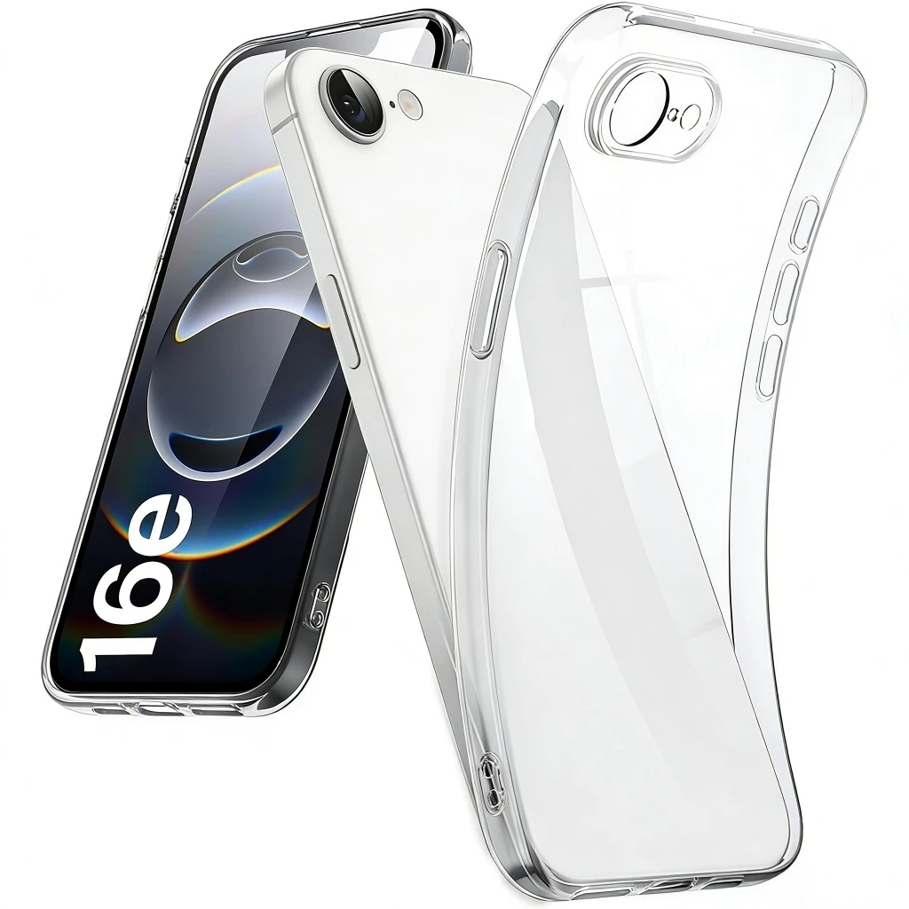 เคสสําหรับ iphone17e/16e ซิลิโคนบางเฉียบฝาหลังนุ่มสําหรับโปร่งใส slim Shell SE4 SE5 กันกระแทก TPU