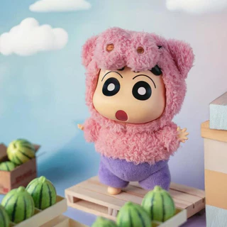 TOPTOY x CRAYON SHINCHAN Play Party Series Blind Box ของเล่นฟิกเกอร์ ของขวัญวันเกิด ตุ๊กตาผ้ากำมะหยี่น่ารัก ของเล่นดีไซเนอร์