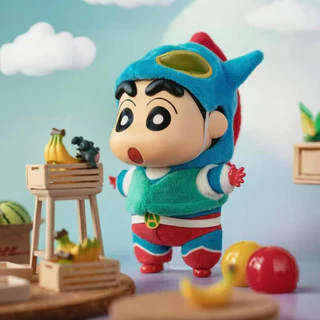TOPTOY x CRAYON SHINCHAN Play Party Series Blind Box ของเล่นฟิกเกอร์ ของขวัญวันเกิด ตุ๊กตาผ้ากำมะหยี่น่ารัก ของเล่นดีไซเนอร์