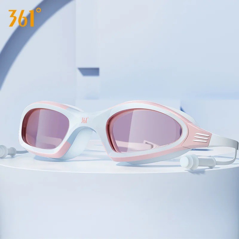 361 องศาแว่นตาว่ายน้ําผู้ใหญ่ ไม่จํากัดเพศ กันน้ําป้องกันหมอก ความละเอียดสูง สายตาสั้นแว่นตาว่ายน้ํา
