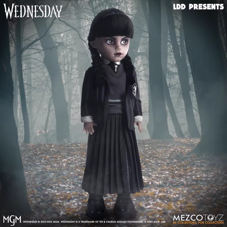 MEZCO TV Drama Naraku ชุดนักเรียน Wednesday Action Doll