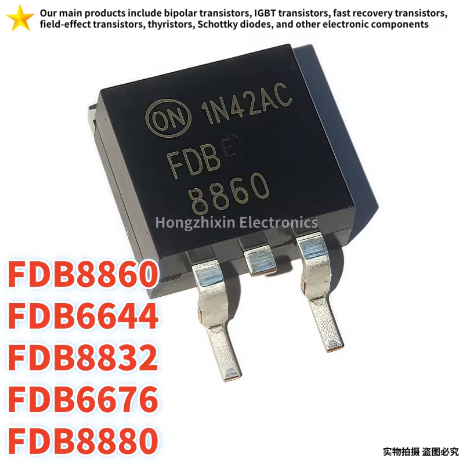 5PCS ใหม่ 100% คุณภาพ FDB6644 6644 FDB8832 8832 FDB8860 8860 FDB6676 6676 FDB8880 8880 TO-263 MOSFET