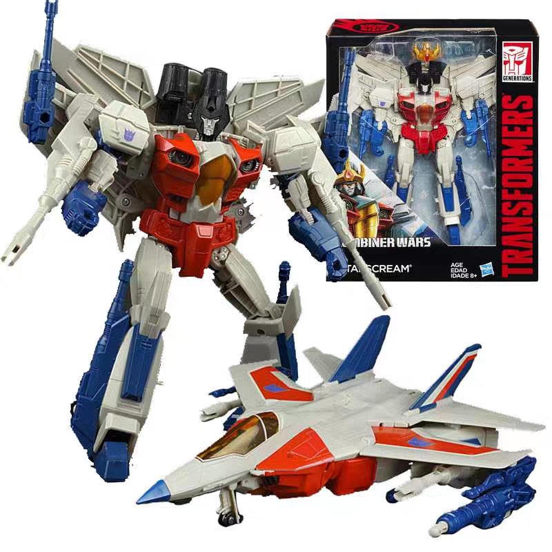Hasbro Transformers IDW Leader Class Set: Coronation Starscream, Thundercracker, Skywarp, Jetfire LG