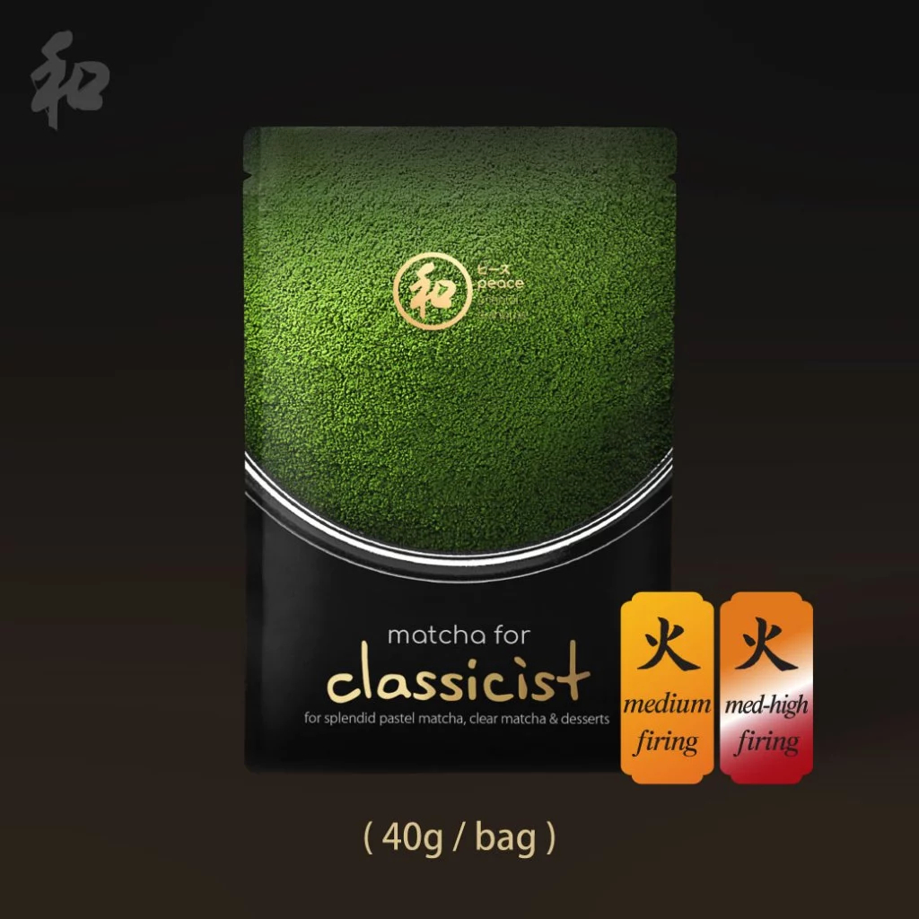 Peace 和 Medium / Medium-High Firing Matcha 40g (All Grades) | ผงชาเขียวมัทฉะ 100%