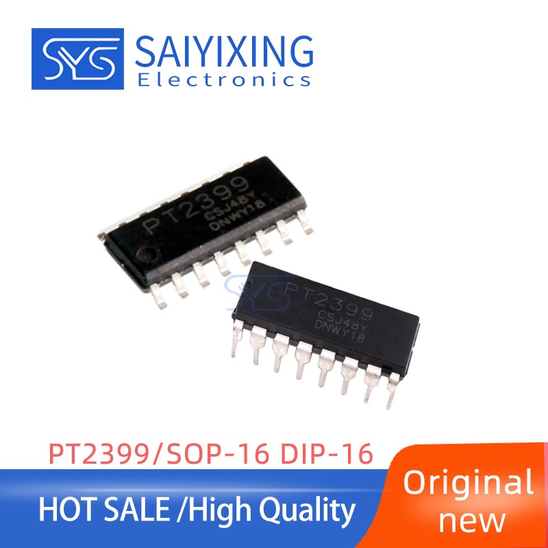 5pcs ยี่ห้อใหม่ PT2399 SOP16 DIP16 เสียงดิจิตอล Reverberation วงจรการประมวลผล IC