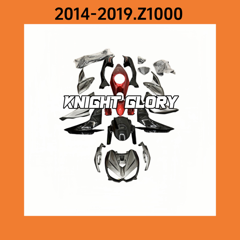 KAWASAKI เหมาะสําหรับ คาวาซากิ 2014-2019Z1000. คิ้วฉีด ABS.ชุดแฟริ่งรถจักรยานยนต์.ตัวถัง