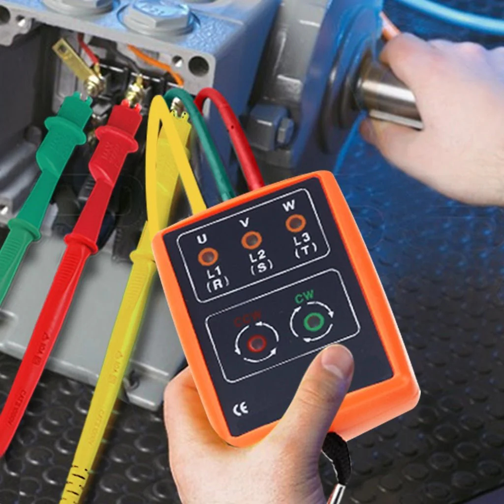 SM-852B 3-Phase Sequence & Open Phase Indicator – เครื่องทดสอบการหมุนเฟสพร้อม LED และ Buzzer