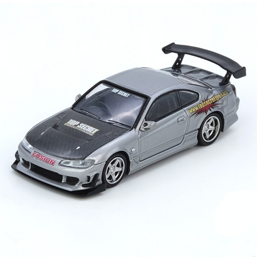 Inno64 IN64-S15TS-SIL 1/64 TOP SECRET SIELVIA S15 Silver Diecast Scale Car