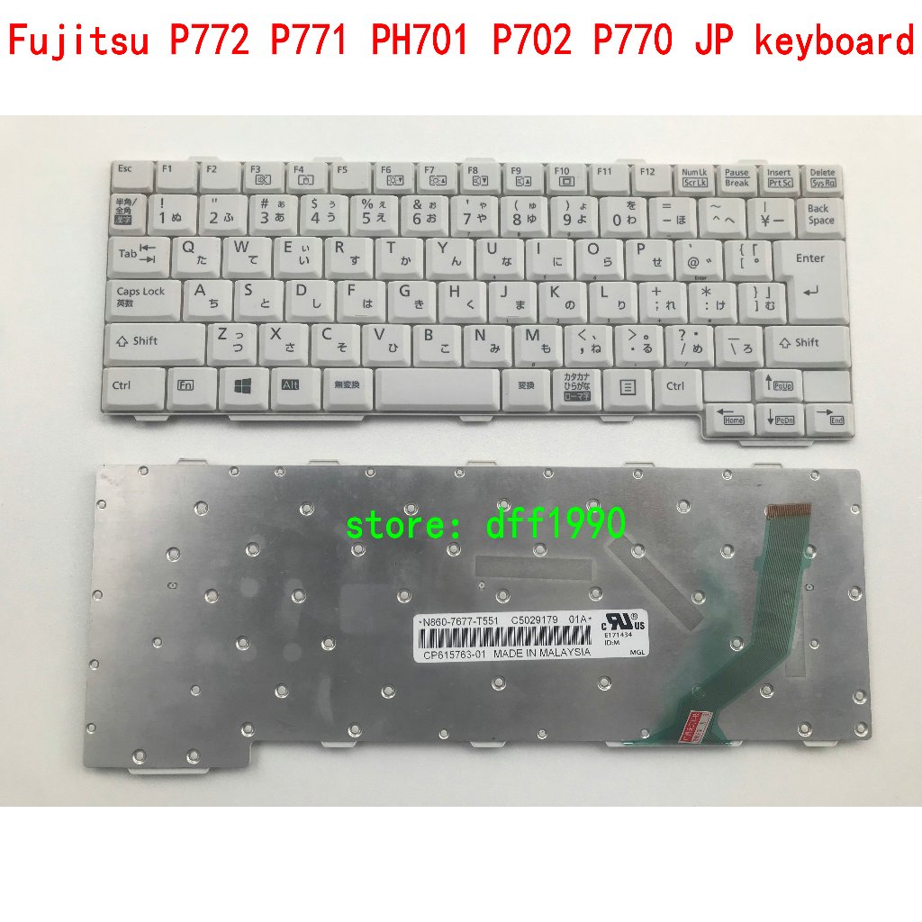 Fujitsu P772 P771 PH701 P702 P770 คีย์บอร์ด JP