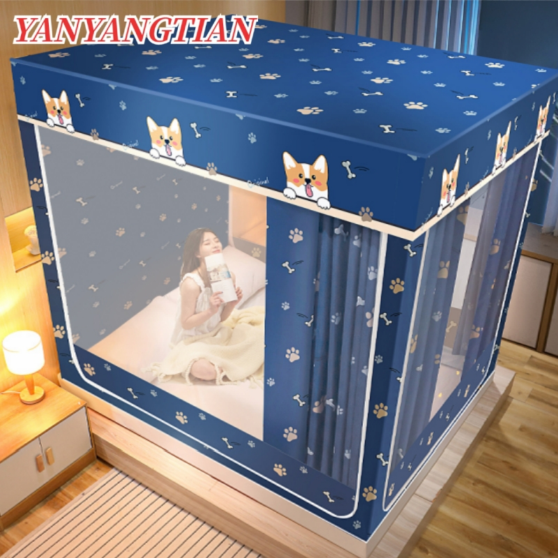 YANYANGTIAN （พร้อมส่ง）มุ้ง มุ้งกันยุง 5 ฟุต 6 ฟุต 6.6 ฟุต 3 ประตู มุ้งครอบผู้ใหญ่ กันแมลง พกพาสะดวก