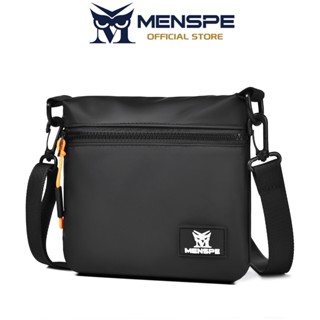 MENSPE กระเป๋าคาดไหล่ขนาดเล็กแบบกันน้ำสำหรับผู้ชาย กระเป๋าสะ…
